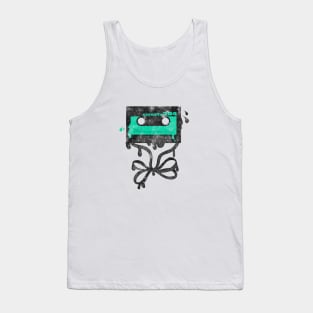 melting cassette shirt,audio cassette,cassette tape,old school,cassette party,retro cassette tape,vintage cassette tape Tank Top